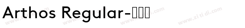 Arthos Regular字体转换